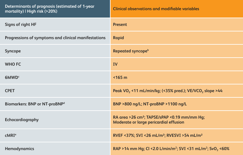 Table to assess patient high risk status (3-Strata Model)