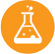 Icon of beaker with bubbly liquid